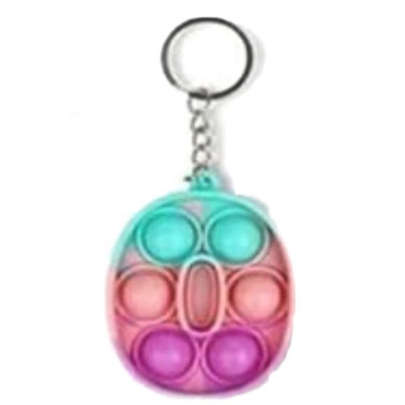☀️3/$12☀️ Letter “O” Pop It Fidget Toy Keychain - Picture 2 of 5